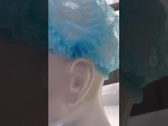 Класс I одноразовые нетканые PP складывающиеся шляпы с плетённой полосой с крышкой 3 года