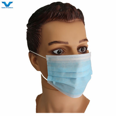 Уровневый тип IIR PP CE EN14683 3 Ply Earloop Синий одноразовый медицинский хирургический маска для лица