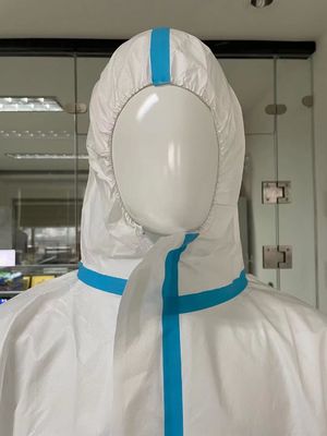 CE Type 4 5 6 60GSM одноразовый микропористый комбинезон с возможностью настройки