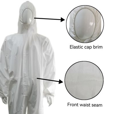 175*140 см водонепроницаемый PP PE Type5 6 Cat3 White 60GSM Coverall для рынка США
