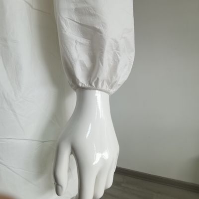 Одноразовые белые микропористые костюмы 56GSM Tyvek 500 PPE