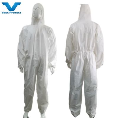 S-5XL Белые водонепроницаемые микропористые защитные защитные PPE для рынка США