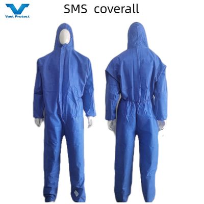 Защитная одежда CE Type5 6 PPE Kit Костюм SMS Нетканое одеяло без покрытия ног