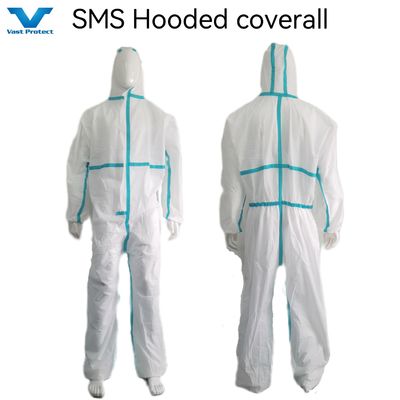 CE Type5/6 Stock OEM защитная изоляция SMS/Microporous/PP Coverall с сертификатом CE