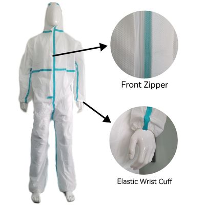 CE Type5/6 Stock OEM защитная изоляция SMS/Microporous/PP Coverall с сертификатом CE