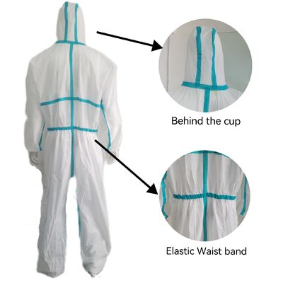 CE Type5/6 Stock OEM защитная изоляция SMS/Microporous/PP Coverall с сертификатом CE