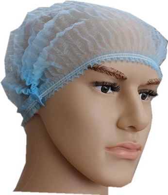 Одноразовый Синий 18г PP Clip Mob Bouffant Cap Для пищевой обработки