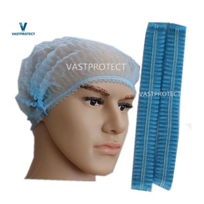 Одноразовый Синий 18г PP Clip Mob Bouffant Cap Для пищевой обработки