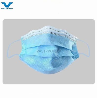ISO13485 Одноразовые противопылевые маски Синий Earloop Тип iir слои 3 Ply