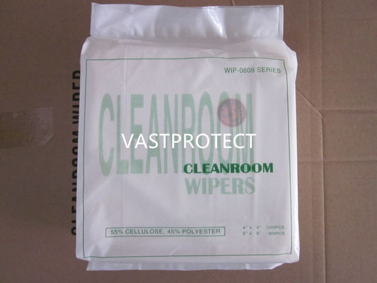 Чистая комната стиральщик 0609 9*9 дюймовый стиральщик0609 60GSM 55% деревянная целлюлоза 45% полиэстерные бумажные стиральщики