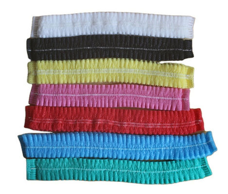 18&quot; 21&quot; нетканый PP Single Double Elastic Clip Strip Bouffant Hairnet Mob Cap Цвет выбор Белый