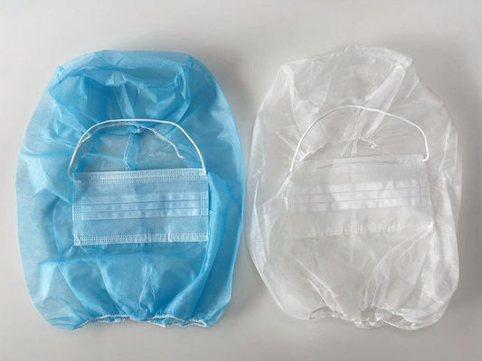 Одноразовые нетканые PP Ninja Astronaut Space Balaclava Cover Head Hood с двумя слойными масками для лица