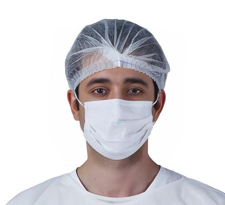 Одноразовые нетканые PP клип ленты Bouffant Hairnet Mob Cap с одноразовым или двойным эластичным