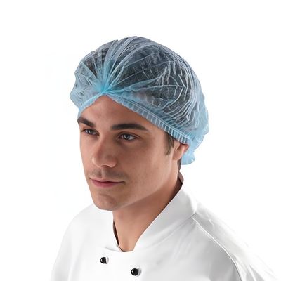 Одноразовые нетканые PP клип ленты Bouffant Hairnet Mob Cap с одноразовым или двойным эластичным