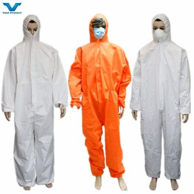 КПП категории 3 типа 56 Проницаемый защитный одноразовый костюм с индивидуальным логотипом