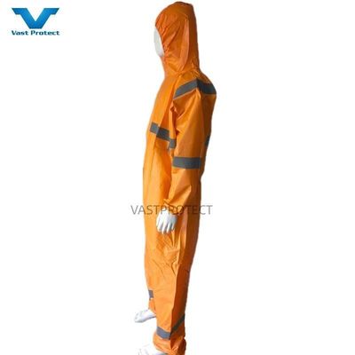 Тип CE 4/5/6 одноразовый двухцветный Tyvek с отражающими полосками и защитными