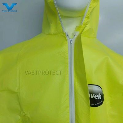 VPT-01 175*140 см Желтый микропористый химически непроницаемый защитный комбинезон для промышленности