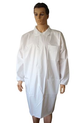 Белые одноразовые полипропиленовые лабораторные пальто размер M L XL 2XL для врачей медсестер в фиолетовом