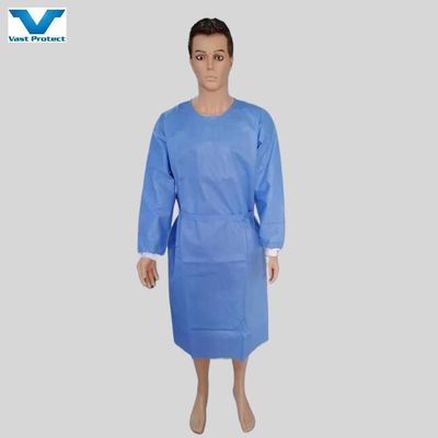 M/L/XL Водостойкая нестерильная защитная одежда AAMI Уровень 1/2/3 SMS Нетканая защитная одежда