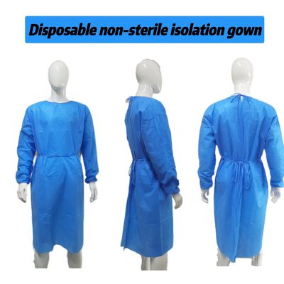 M/L/XL Водостойкая нестерильная защитная одежда AAMI Уровень 1/2/3 SMS Нетканая защитная одежда