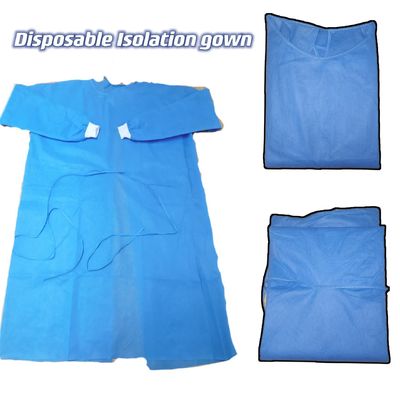 M/L/XL Водостойкая нестерильная защитная одежда AAMI Уровень 1/2/3 SMS Нетканая защитная одежда