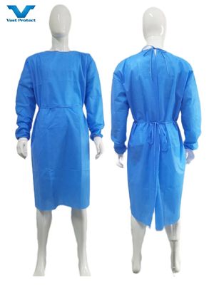 OEM/ODM M/L/XL Нетканое одноразовое изоляционное платье CE одобренное стерильное хирургическое платье
