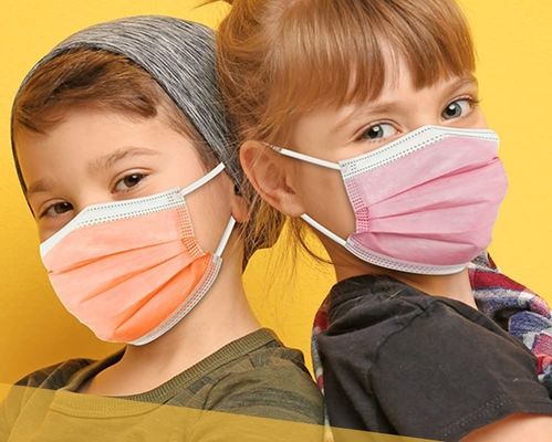 Защитная хирургическая медицинская одноразовая маска для нетканого фильтра защиты детей