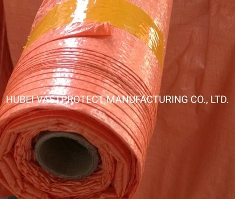 12 Prime Orange PE Tarpaulin Roll Waterproof Sun-shade Прочный и тяжелый материал